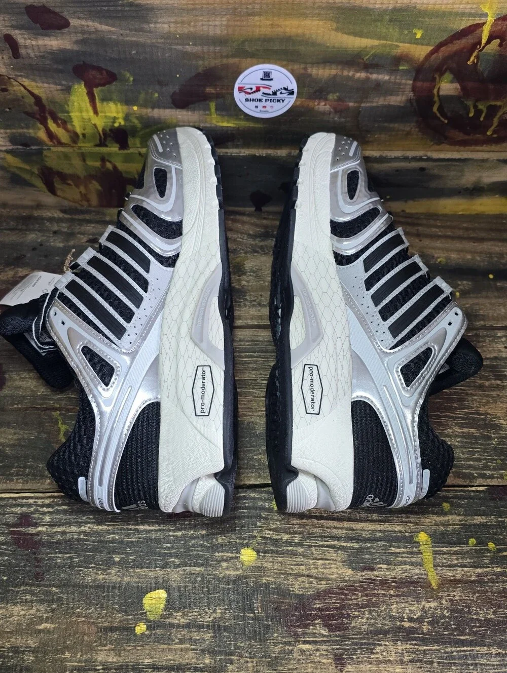 Adidas Adistar Control 5 Black Silver Metallic Men's Shoes JQ4169 Size 11.5 New